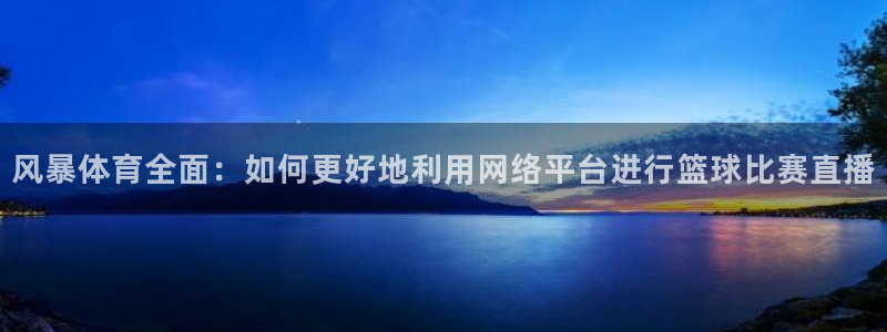 360直播网足球直播网雨燕：风暴体育全面：如何更好地利用网络平台进行篮球比赛直播